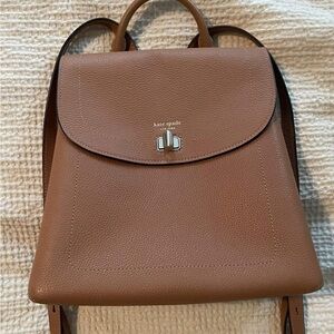 Kate Spade Tan Leather Backpack